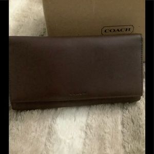 Coach Brown Leather Wallet